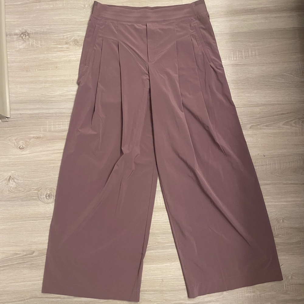 Athleta Wide Leg Pants in Mauve